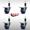 Service Caster 3'' SS Blue Poly Swivel 1-1/4'' Expanding Stem Caster Set Total Lock Brake, 4PK SCC-SSEXTTL20S314-PPUB-BLUE-114-4 - alternate 3